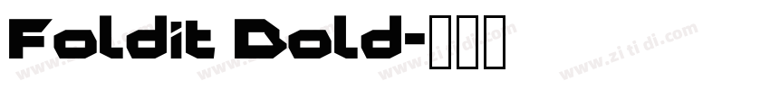 Foldit Bold字体转换